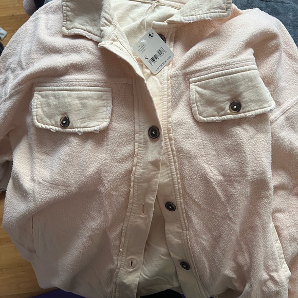 Free people Ruby shacket in color sweetheart - Picture 2 of 3